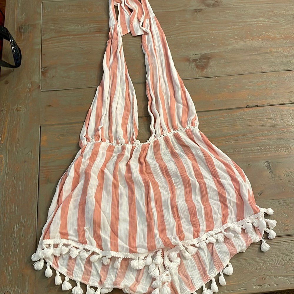Halter beach romper